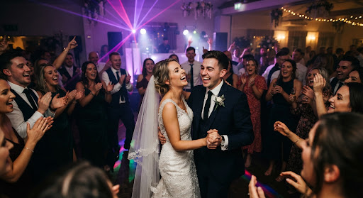 Casamento comemoração noturna